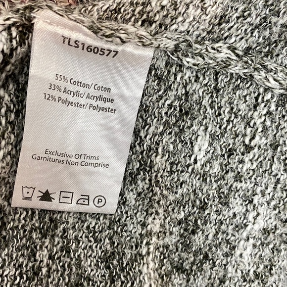 Triple Five Soul Waterfall Front Cardigan Sz XS Rolled Hem - Picture 5 of 8